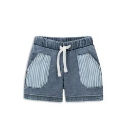 Bermuda in felpa denim