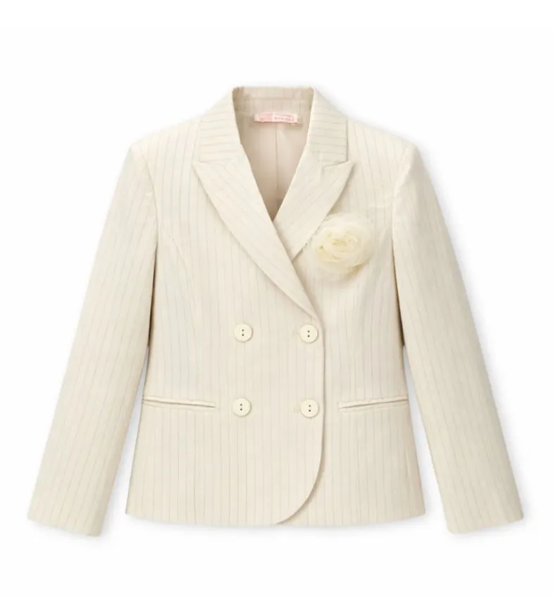 Blazer righe doppio petto