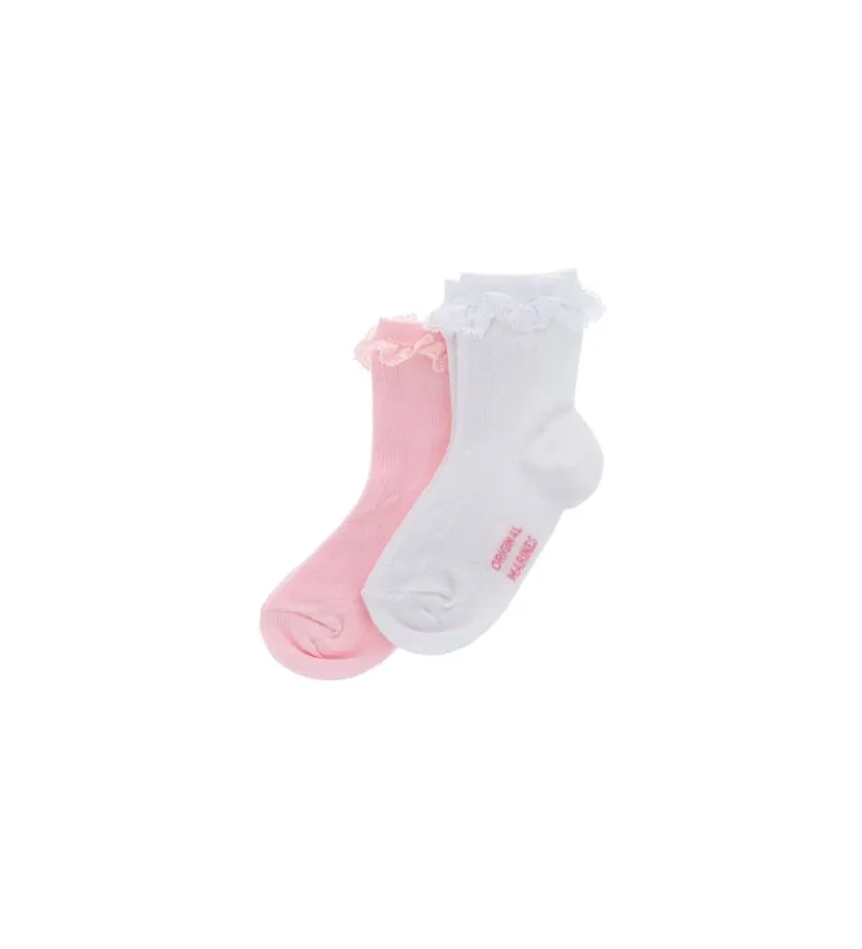 Calzino bi-pack con volant