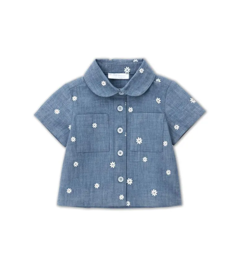 Camicia con margherite