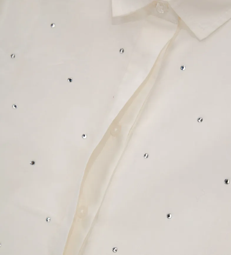 Camicia con strass