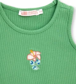 Canotta con fiore