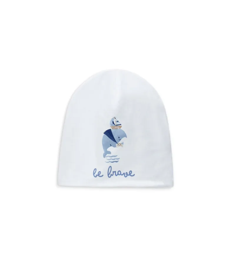 Cappellino con balena