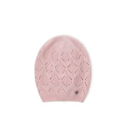 Cappello a maglia traforata