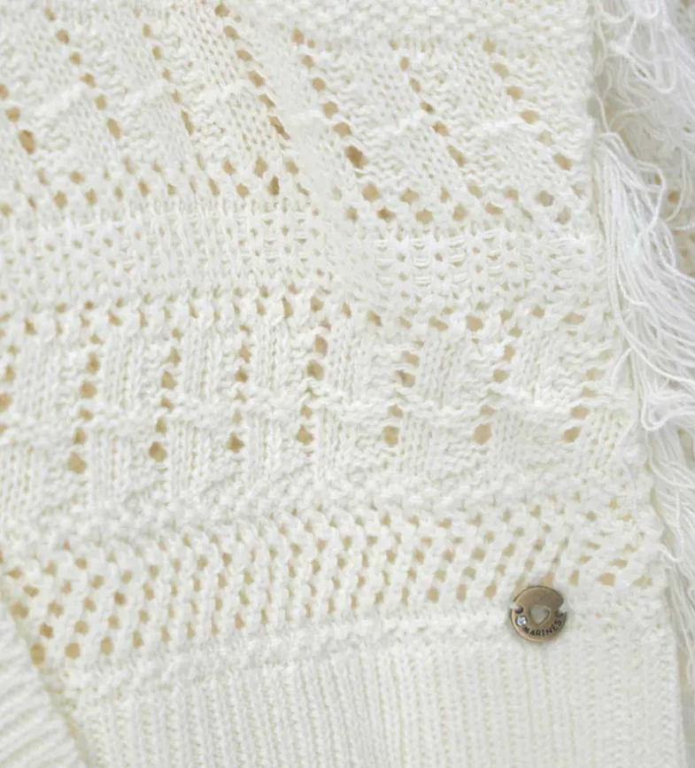 Cardigan con frange