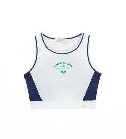 Crop top con stampa