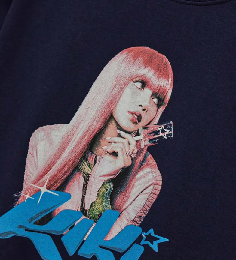 Felpa blackpink blu