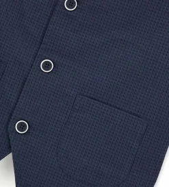 Gilet in lino-cotone
