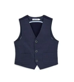 Gilet in lino-cotone