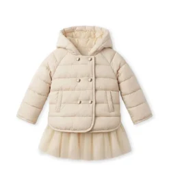 Giubbotto imbottito con tulle