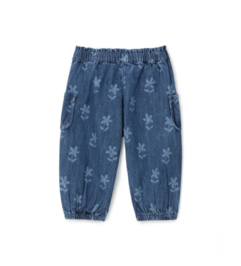 Jeans con fiori