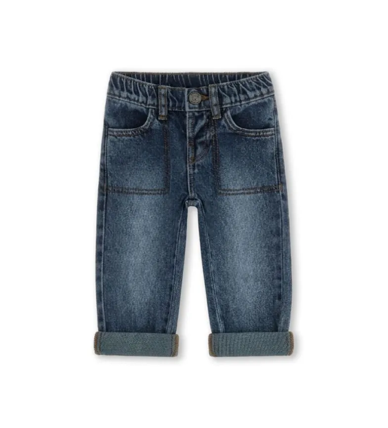 Jeans con risvolto