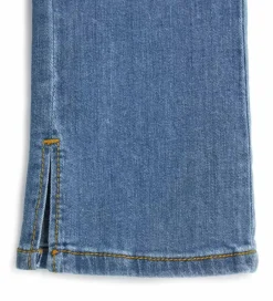 Jeans flare con spacchetti