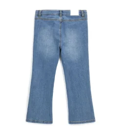 Jeans flare con spacchetti