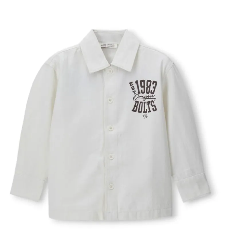 Overshirt con stampa