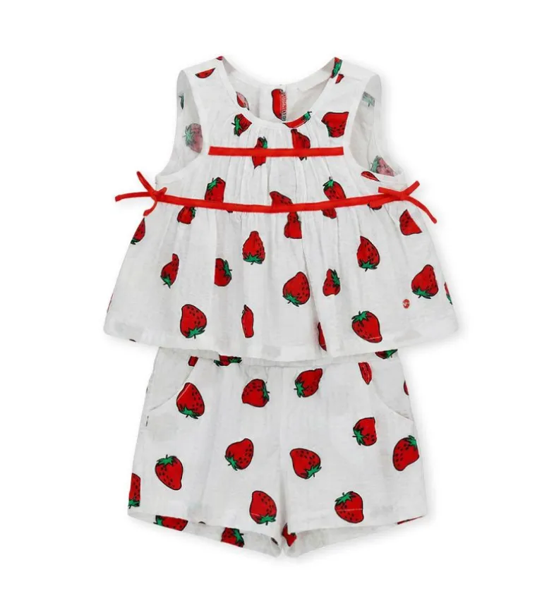 Set, blusa e bermuda