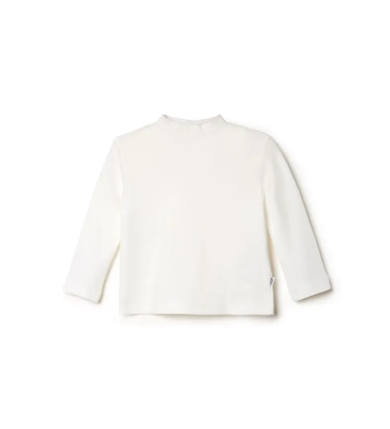 T-shirt a manica lunga con collo lupetto