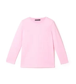 T-shirt a manica lunga con ricamo lurex
