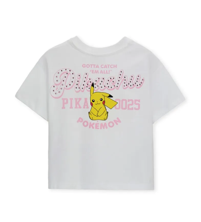 T-shirt bianca pokémon