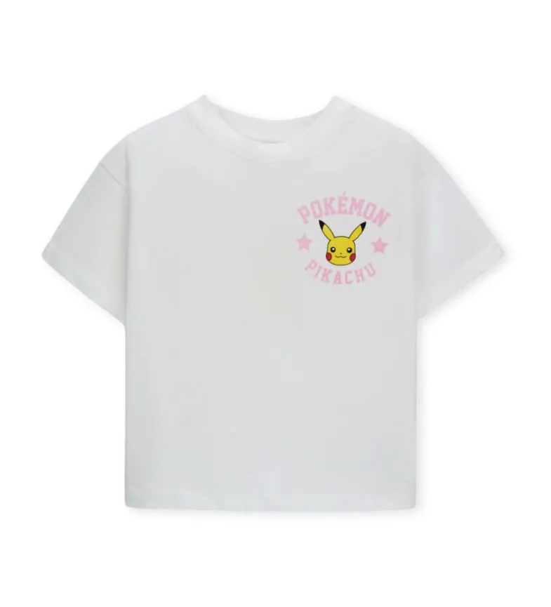 T-shirt bianca pokémon