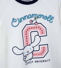 T-shirt Cinnamoroll bianca