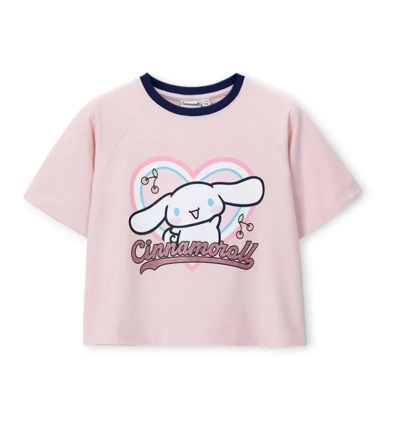 T-shirt Cinnamoroll rosa