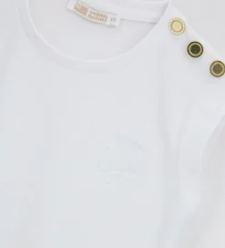 T-shirt con bottoni