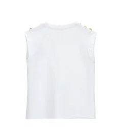 T-shirt con bottoni