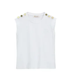 T-shirt con bottoni