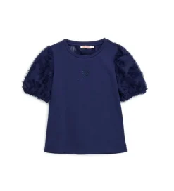 T-shirt con fiocchetti