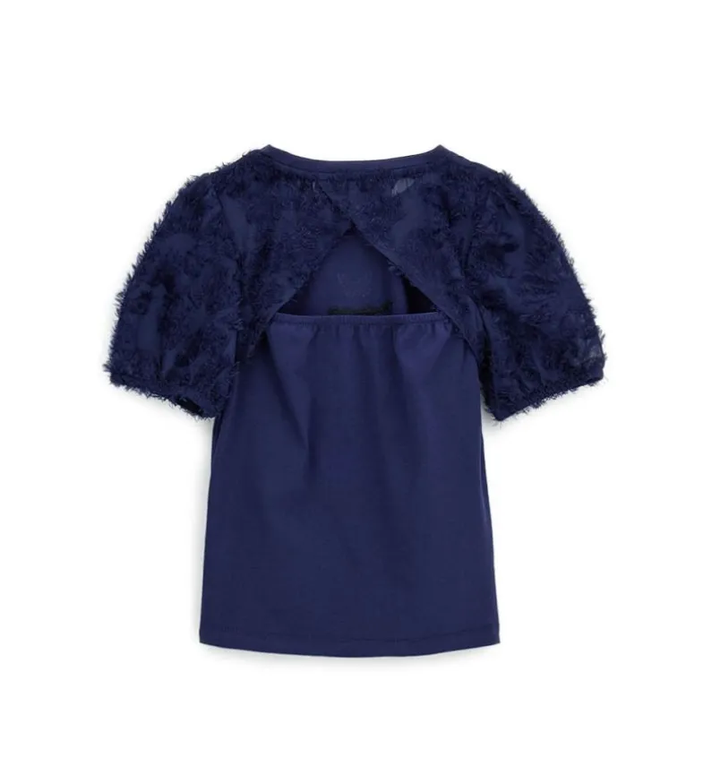 T-shirt con fiocchetti