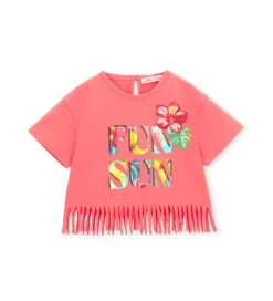 T-shirt con frange
