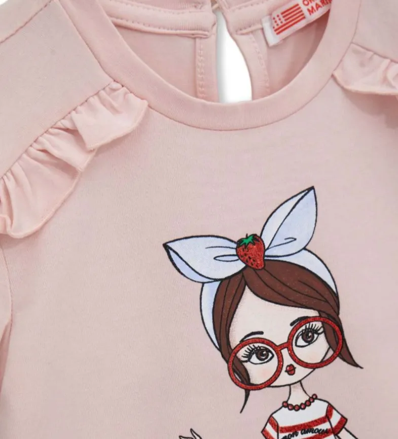 T-shirt con glitter