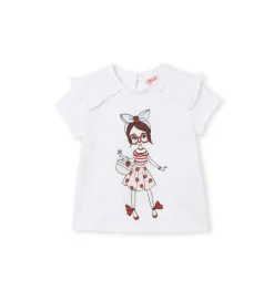 T-shirt con glitter