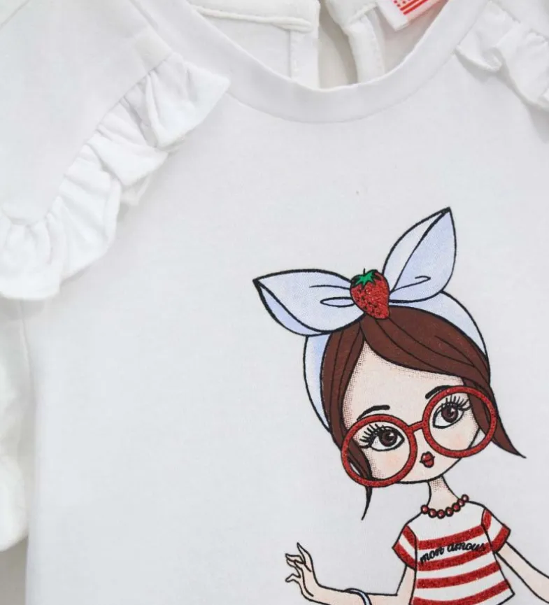 T-shirt con glitter