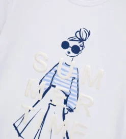 T-shirt con glitter