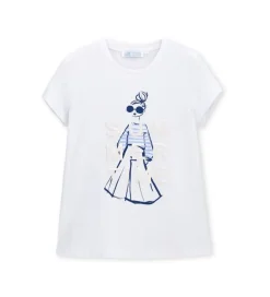 T-shirt con glitter