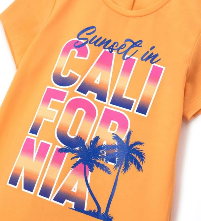 T-shirt con glitter