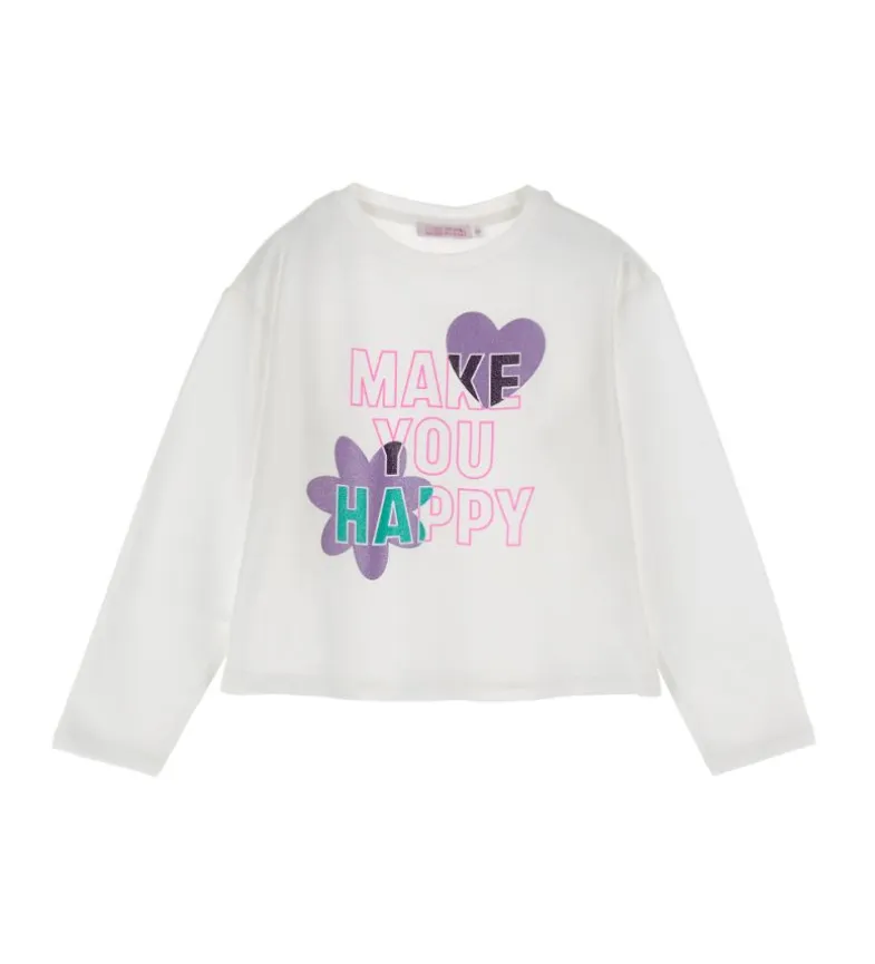 T-shirt con glitter