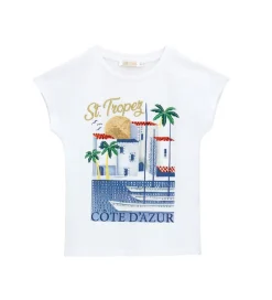 T-shirt con paillettes