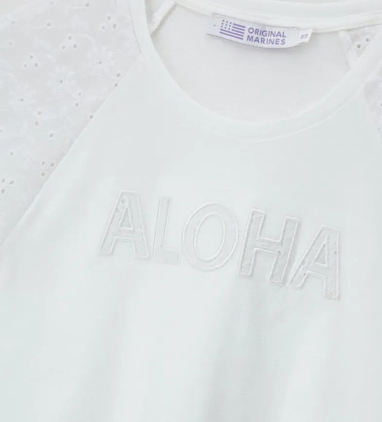 T-shirt con ricami