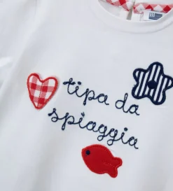 T-shirt con ricamo