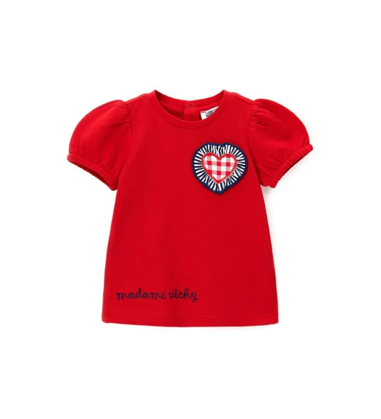 T-shirt con rouches