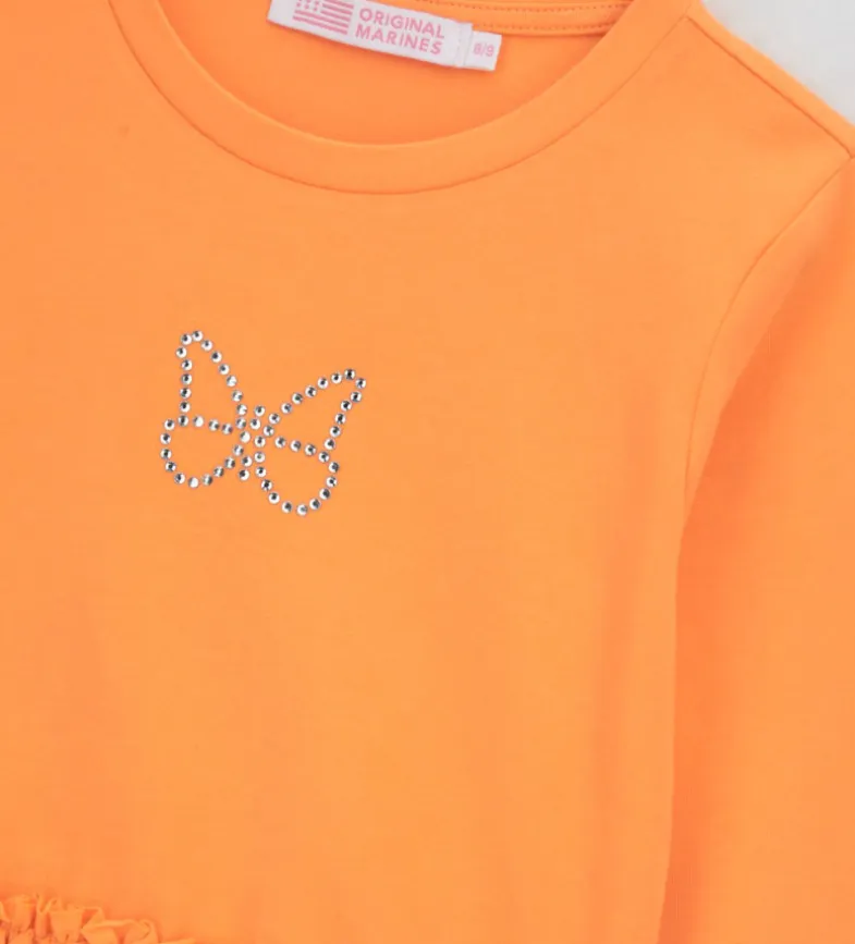 T-shirt con rouches