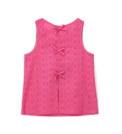 T-shirt con sangallo