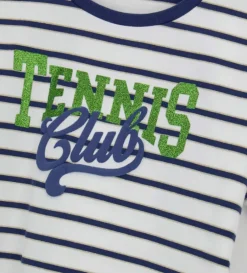 T-shirt con stampa a rilievo