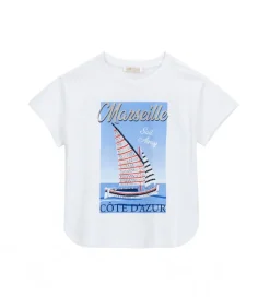 T-shirt con strass