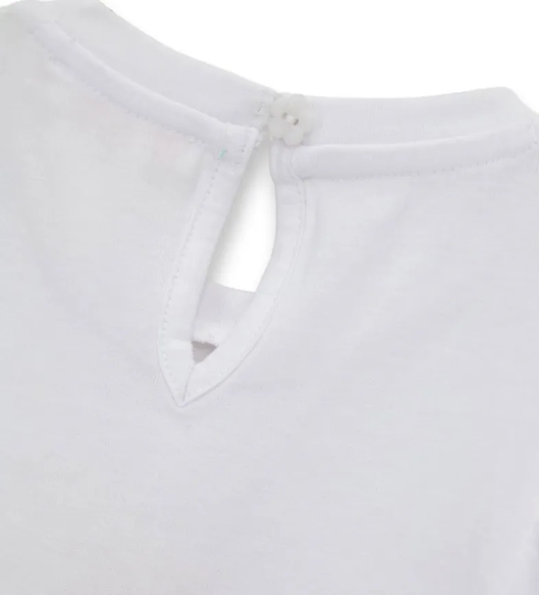 T-shirt con volant