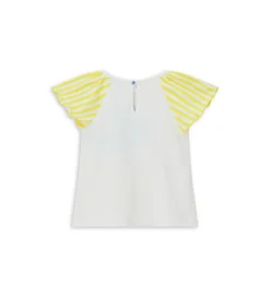 T-shirt con volant