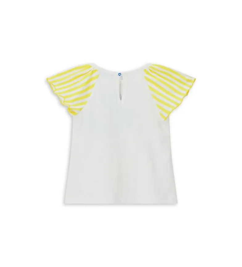 T-shirt con volant